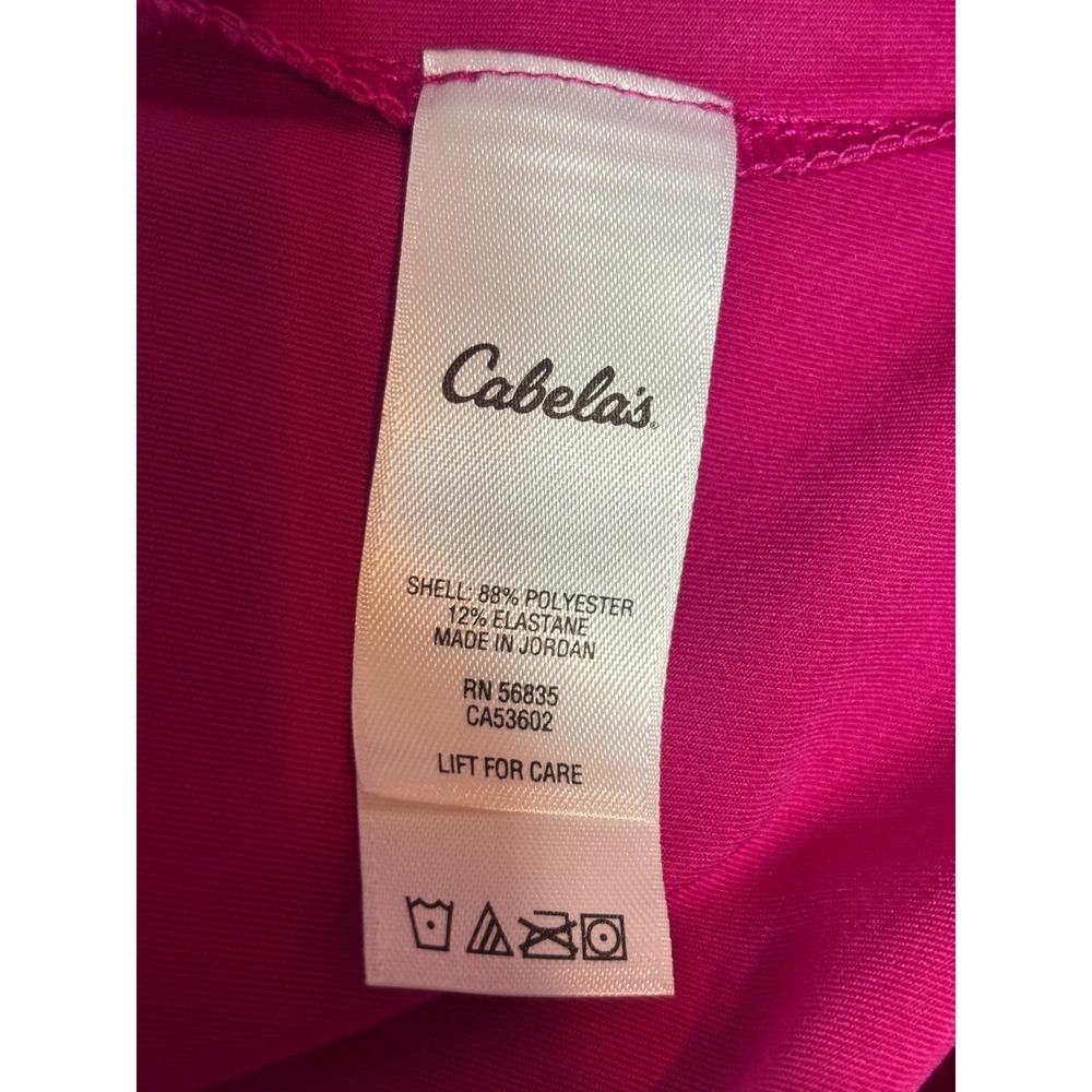 Cabelas Womens Guidewear Angler Crew XL Hot Magenta Top UPF 50 Coolcore Gorpcore - Picture 8 of 9